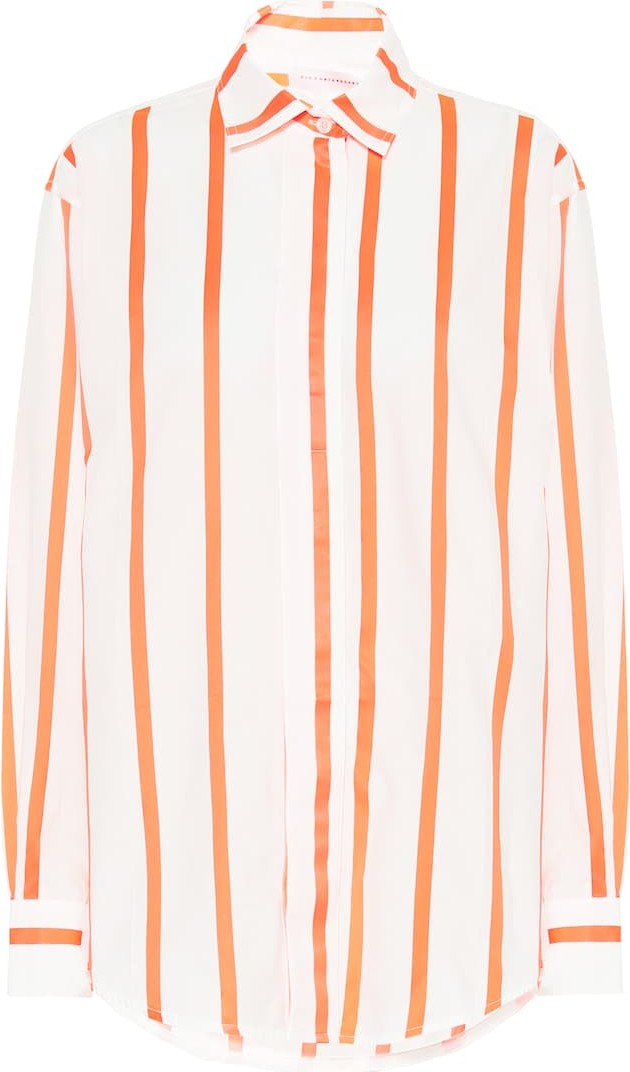 Victoria Beckham Striped cotton-blend shirt