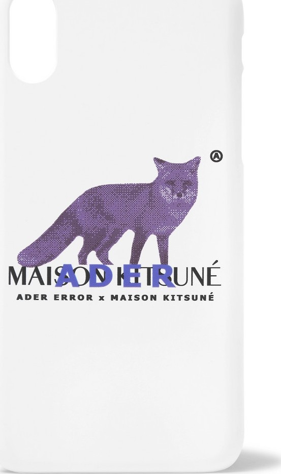 Maison Kitsune + ADER error Logo-Print iPhone X Case