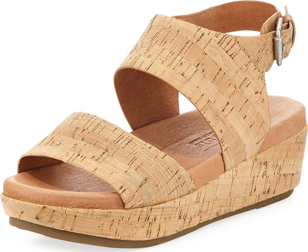 Gentle Souls Lori Cork Comfort Wedge Sandal