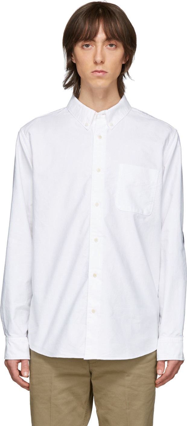Visvim White & Indigo Albacore Bandana N.D. Shirt
