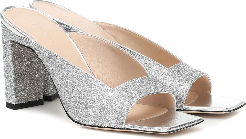 Wandler Isa glitter sandals