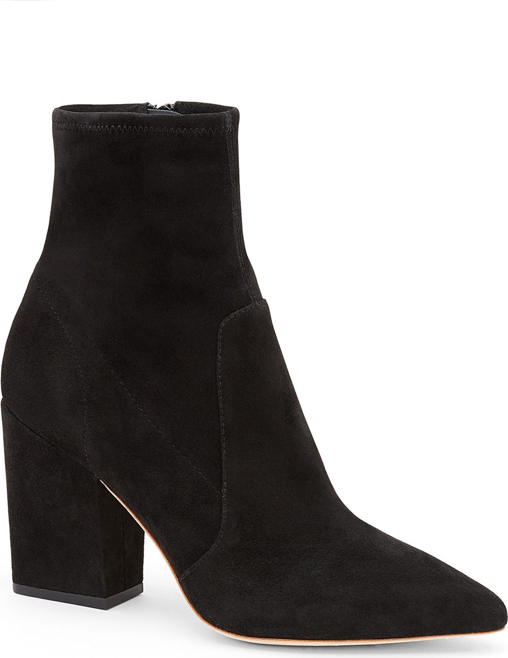Loeffler Randall Isla Suede Chunky-Heel Boots  Black
