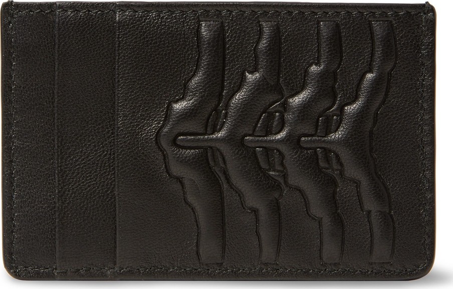 Alexander McQueen Embossed Leather Cardholder