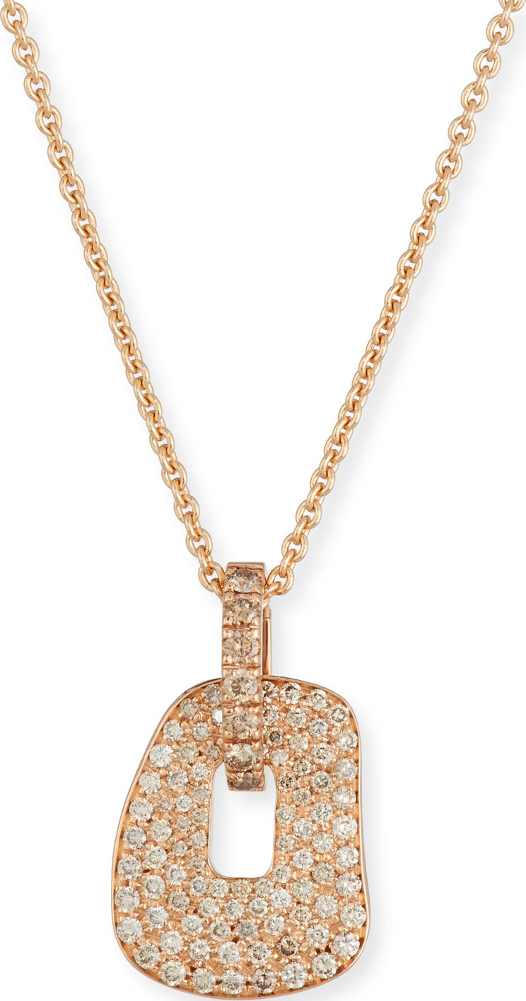 Mattioli Puzzle 18K Rose Gold Pendant Necklace with Champagne Diamonds