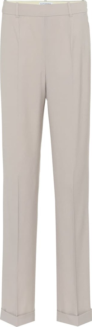 Altuzarra High-rise wide-leg wool-blend pants