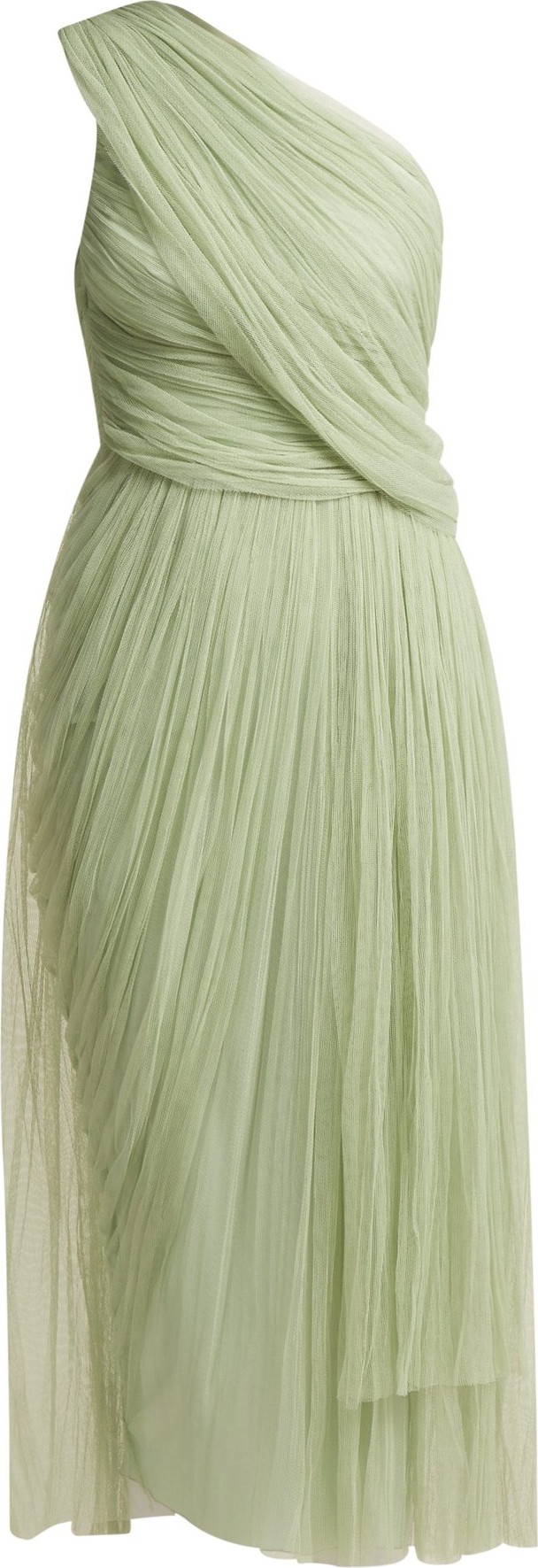 MARIA LUCIA HOHAN Willa one-shoulder pleated tulle dress