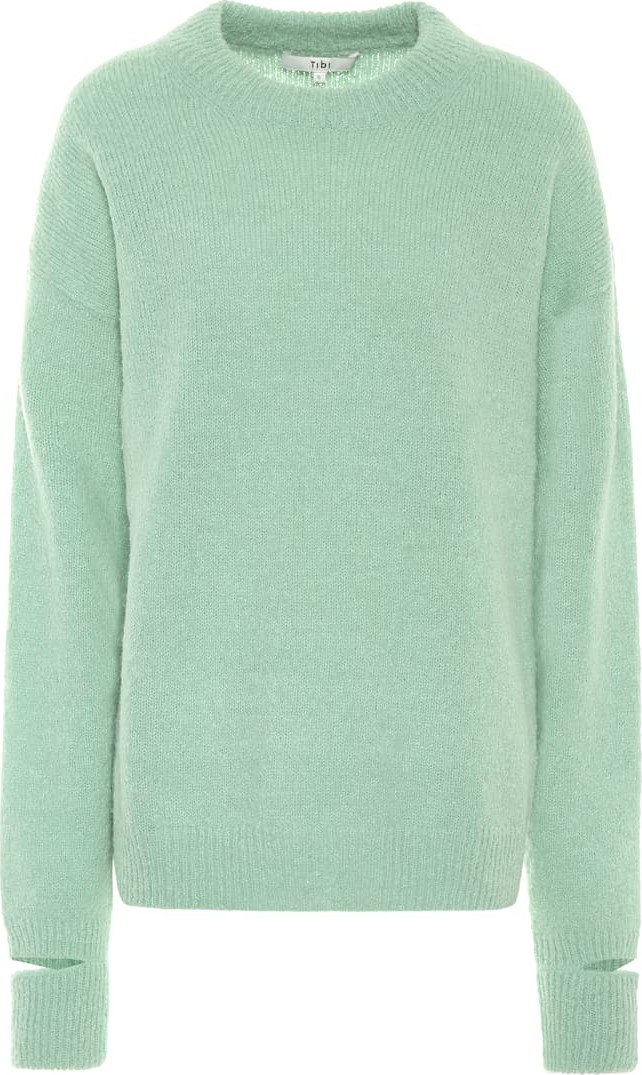 Tibi Airy alpaca-blend sweater