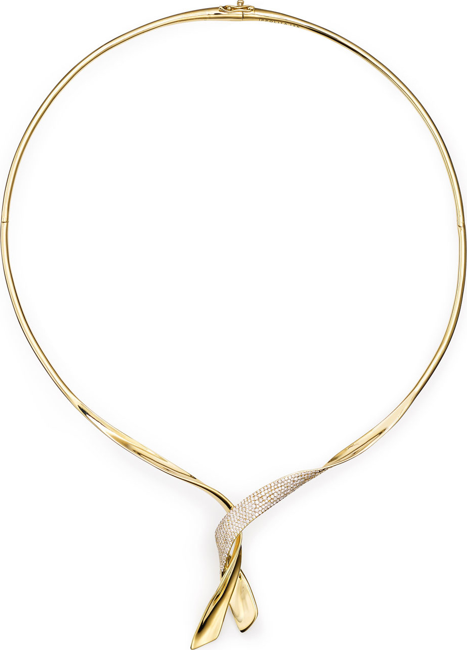 IPPOLITA 18k Gold & Diamond Stardust Ribbon Necklace