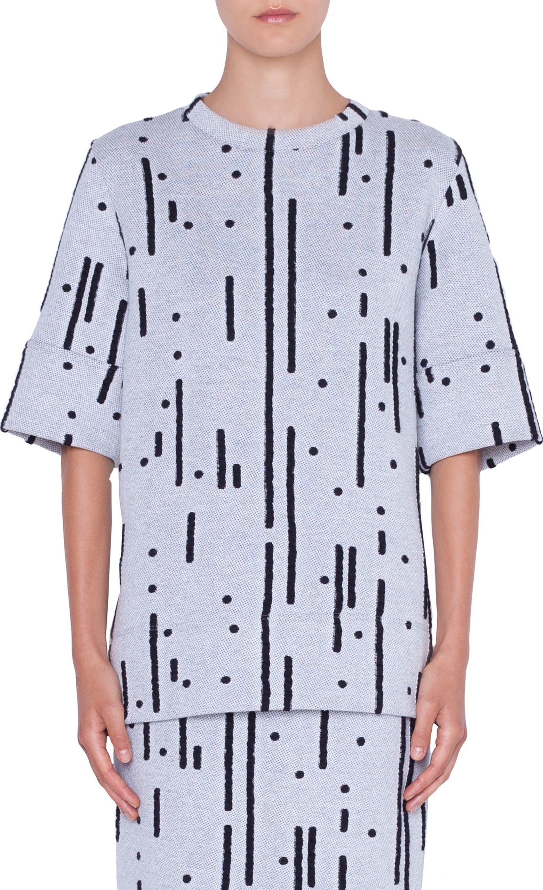 Akris Punto Memphis Lameira Jersey Top