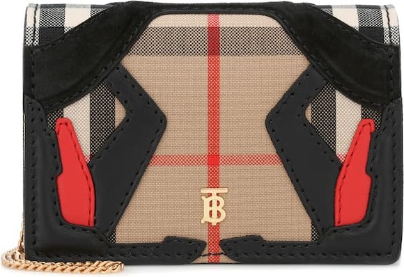 Burberry London England Vintage Check canvas clutch