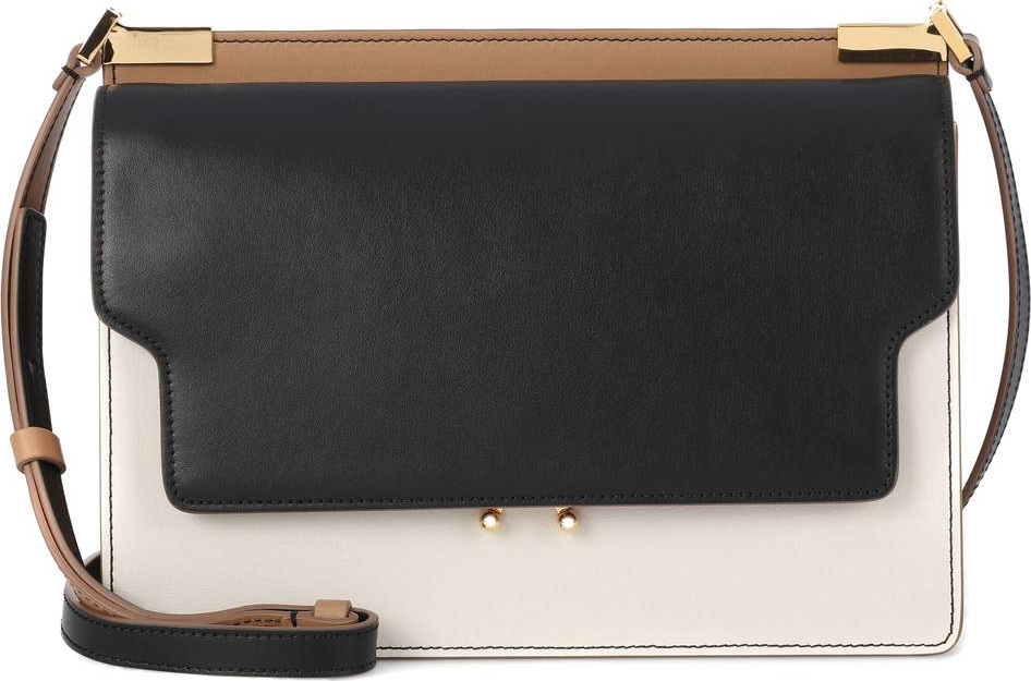 Marni Trunk leather crossbody bag