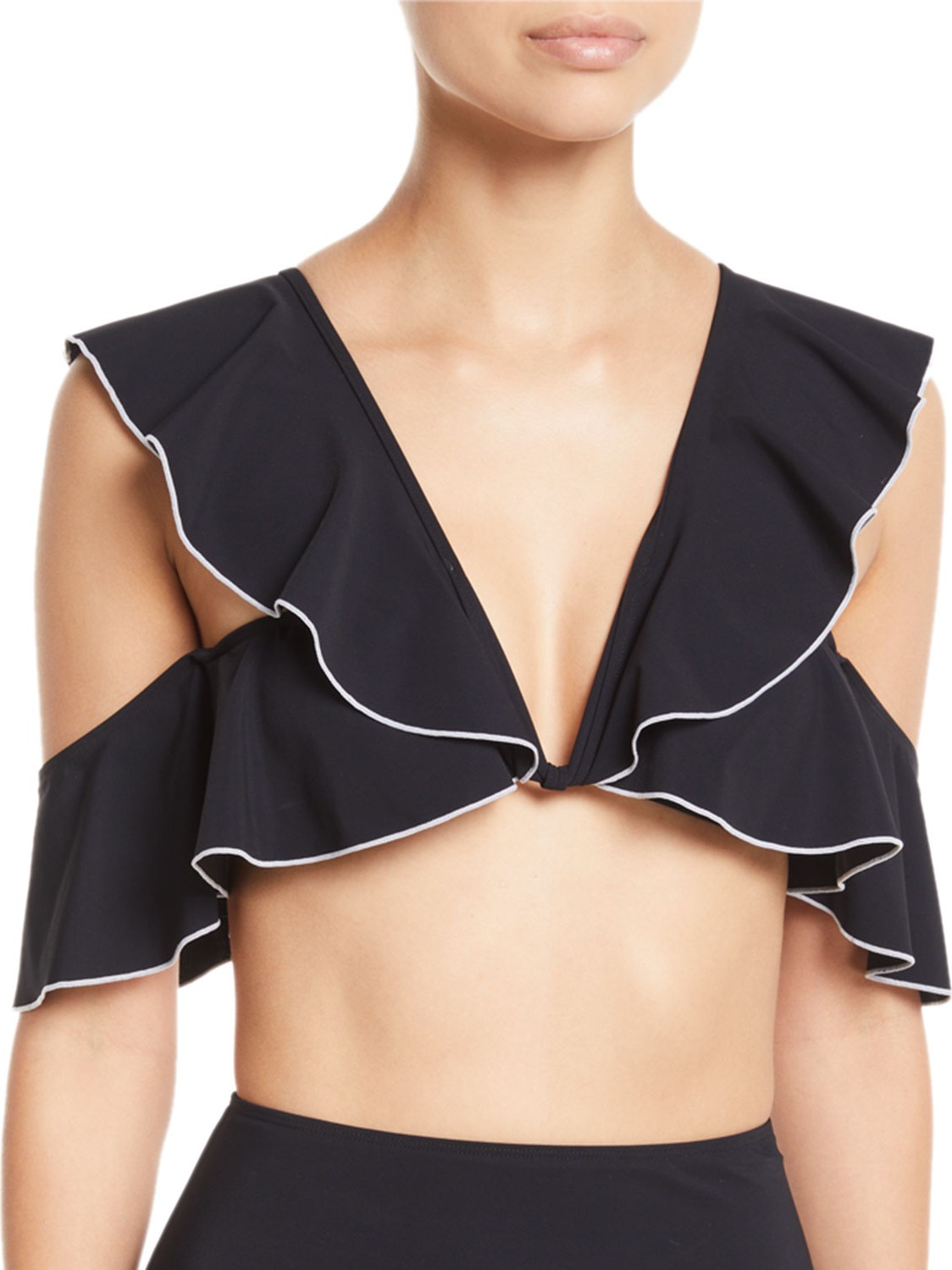 DIANE von FURSTENBERG Rita Flutter-Sleeve Bikini Top