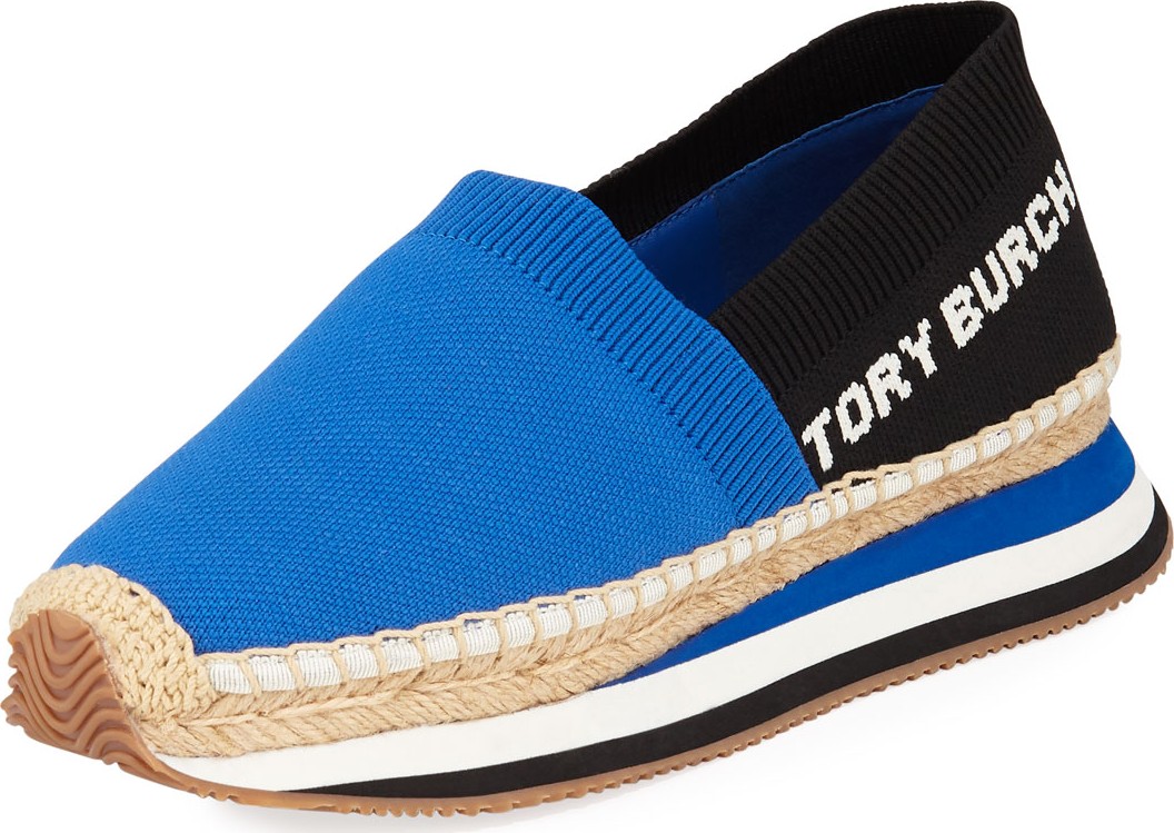 Tory Burch Daisy Stretch-Knit Espadrille Sneakers