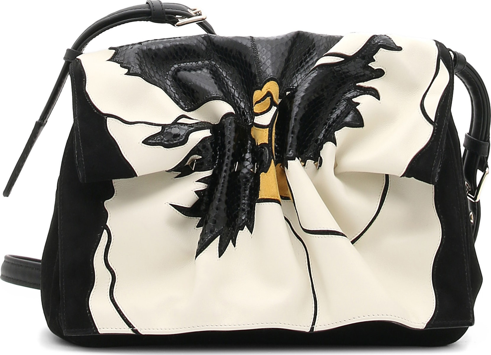 Valentino Genuine Snakeskin & Leather Shoulder Bag