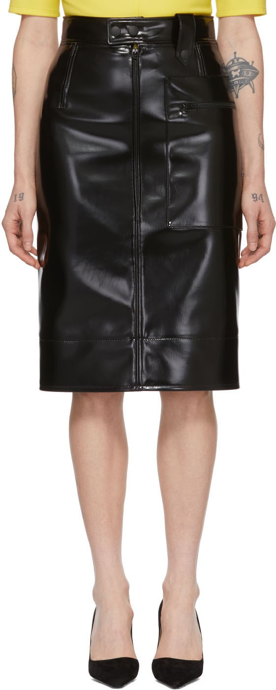 Kwaidan Editions Black Coating Pencil Skirt