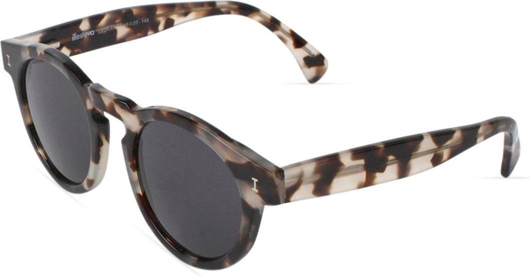 Illesteva Leonard Round Acetate Sunglasses