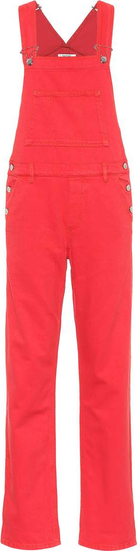 Ganni Cotton denim overalls