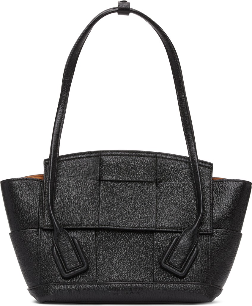 Bottega Veneta Black Intrecciato Medium Arco Tote