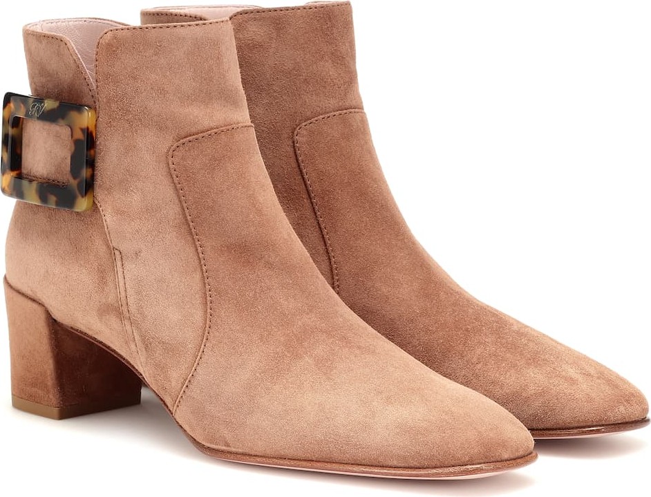 Roger Vivier Polly suede ankle boots