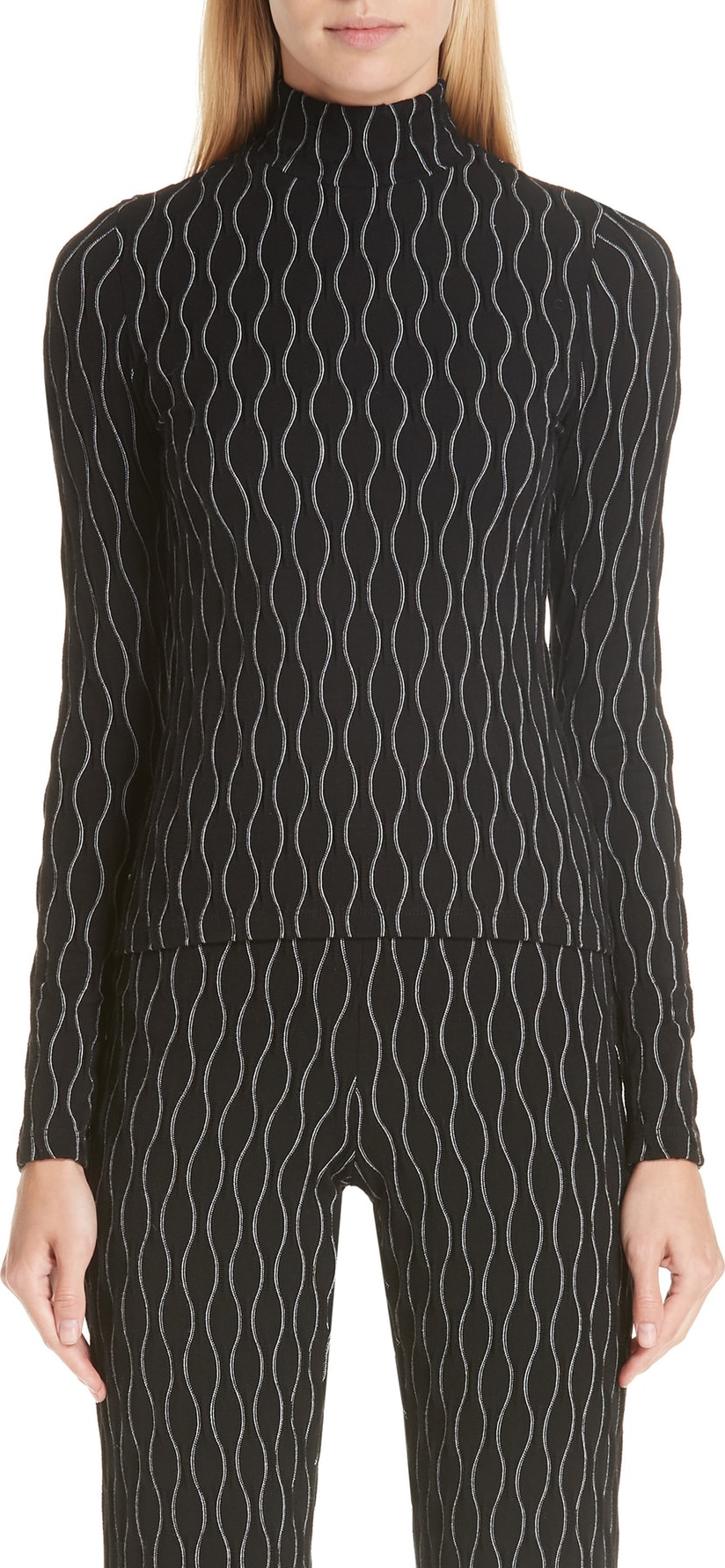 Beaufille Oval Knit Turtleneck Knit Top