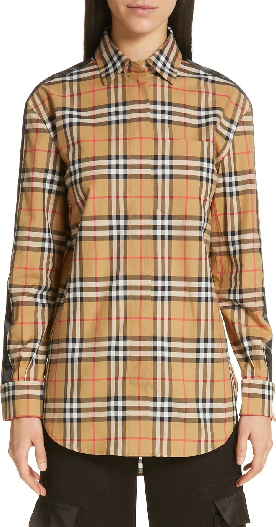 Burberry London England Saoirse Vintage Check Cotton Shirt