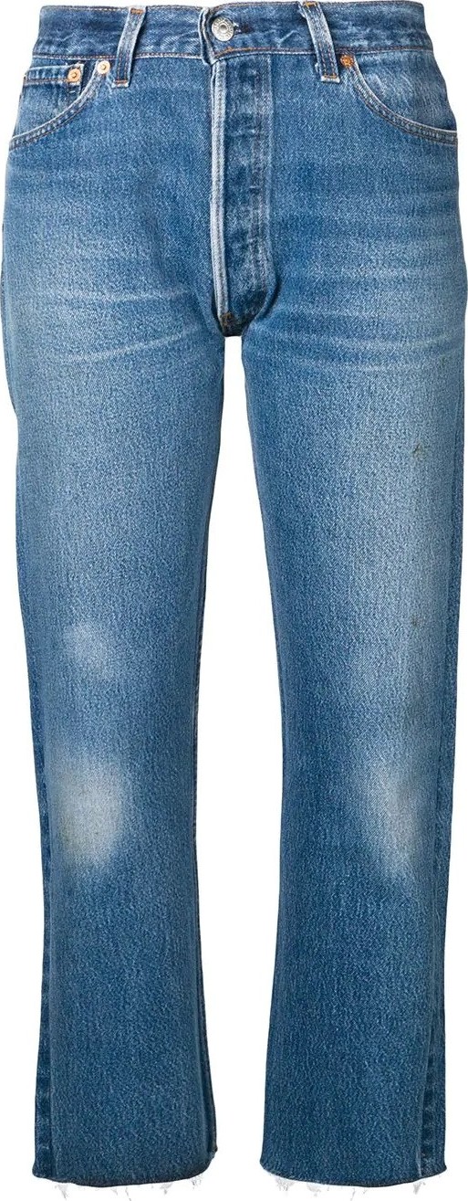RE/DONE High Rise Stove Pipe Jeans