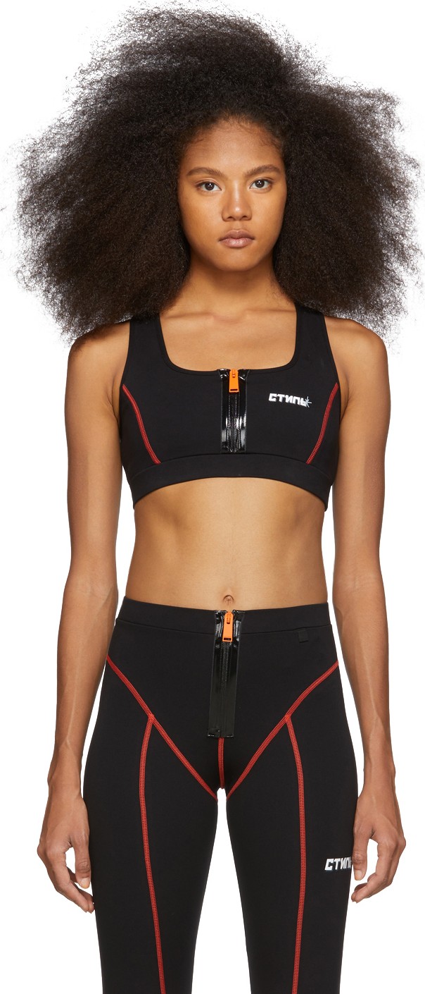 Heron Preston Black 'Style' Active Bra