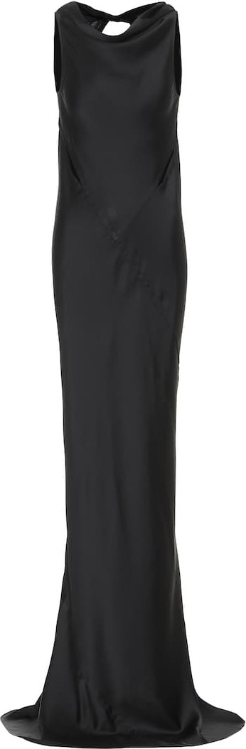 Rick Owens Hammered-satin gown