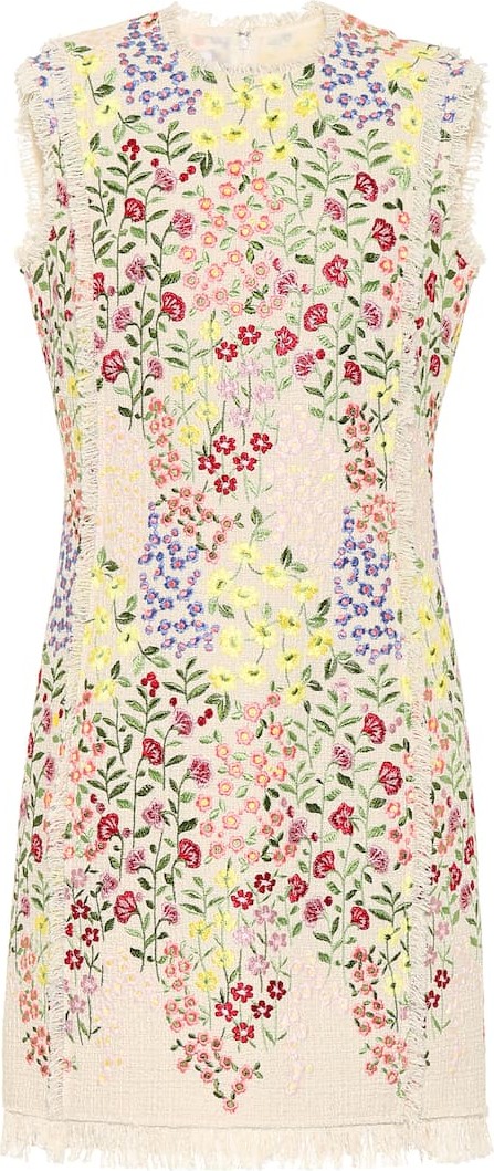 Giambattista Valli Floral bouclé minidress