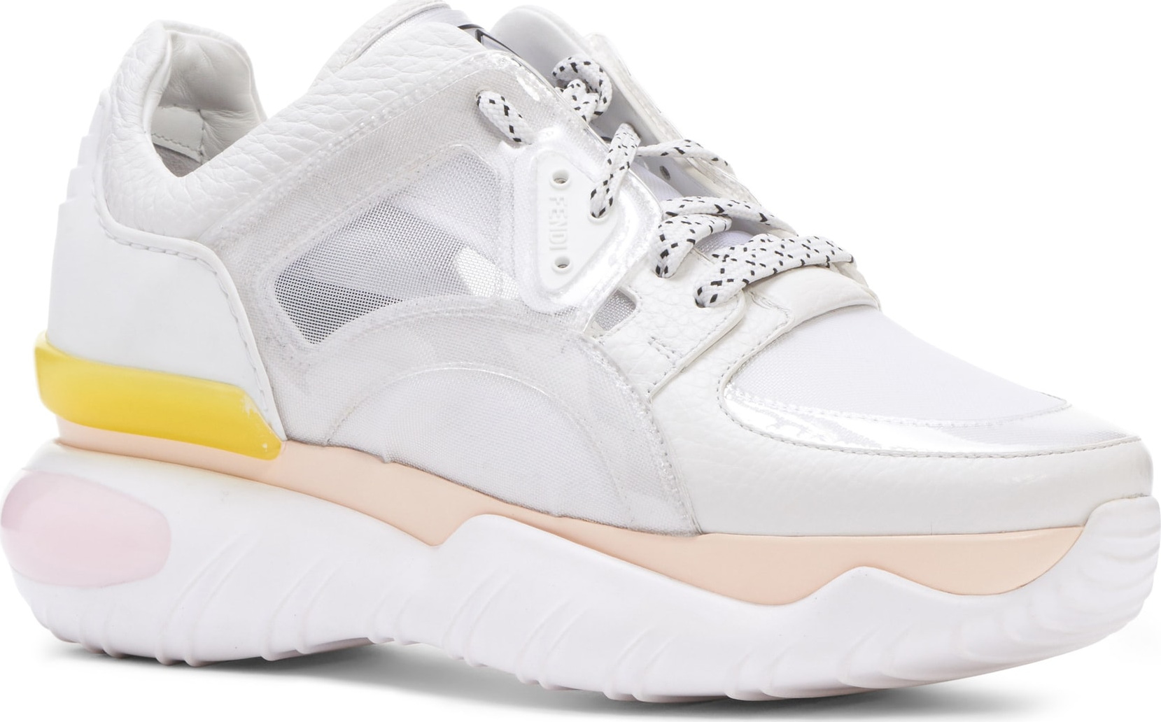 Fendi Fancy Lace-Up Sneaker