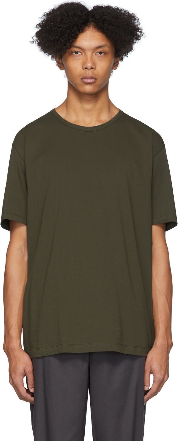 Issey Miyake Men Khaki Bio T-Shirt