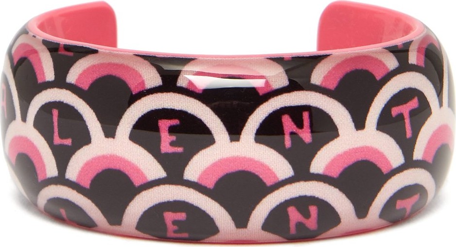 Valentino Scale-print perspex cuff