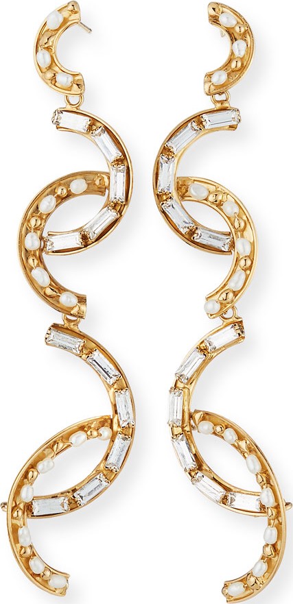 Rosantica Cristallo Pearl & Crystal Earrings