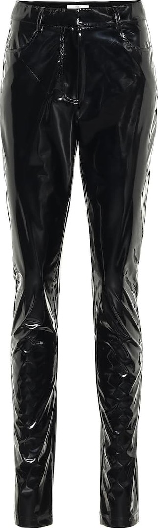 Tibi Tech Patent Skinny pants