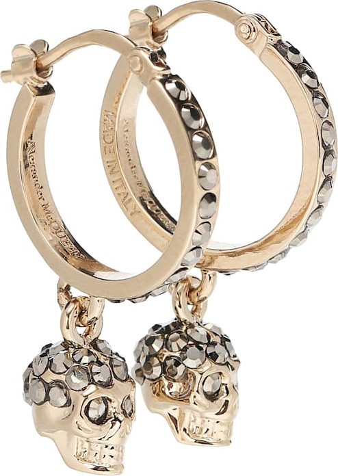 Alexander McQueen Skull crystal-embellished earrings