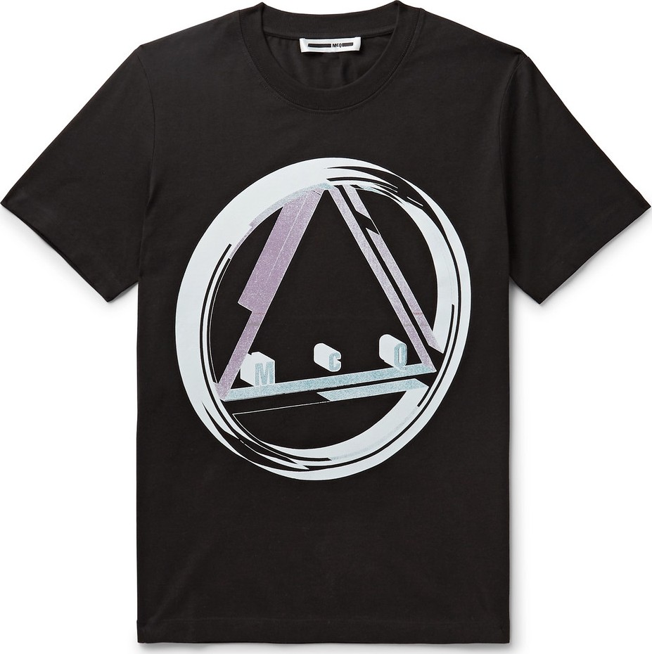 McQ - Alexander McQueen Slim-Fit Logo-Print Cotton-Jersey T-Shirt