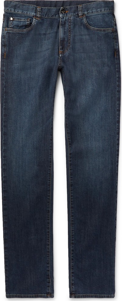 Canali Slim-Fit Stretch-Denim Jeans