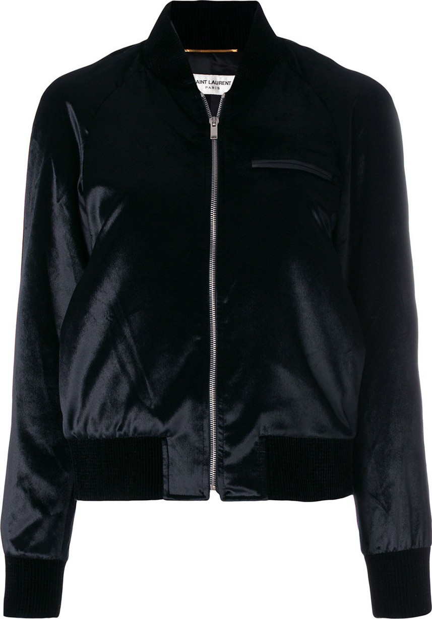 Saint Laurent satin bomber jacket