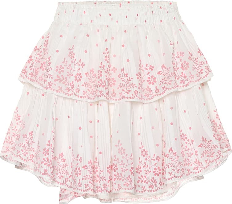 LOVESHACKFANCY Cotton miniskirt