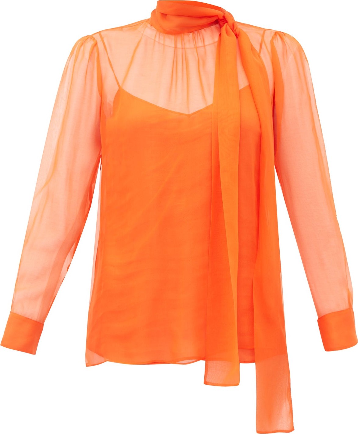 Valentino Pussy-bow chiffon blouse