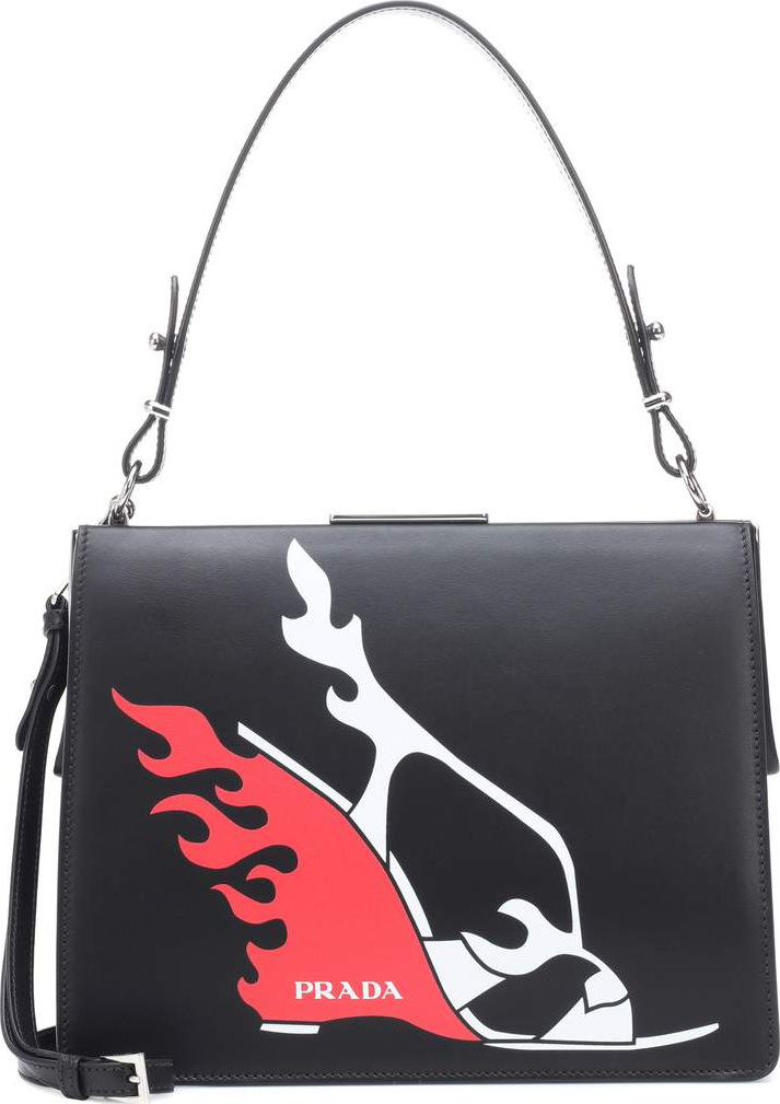 Prada Light Frame leather shoulder bag