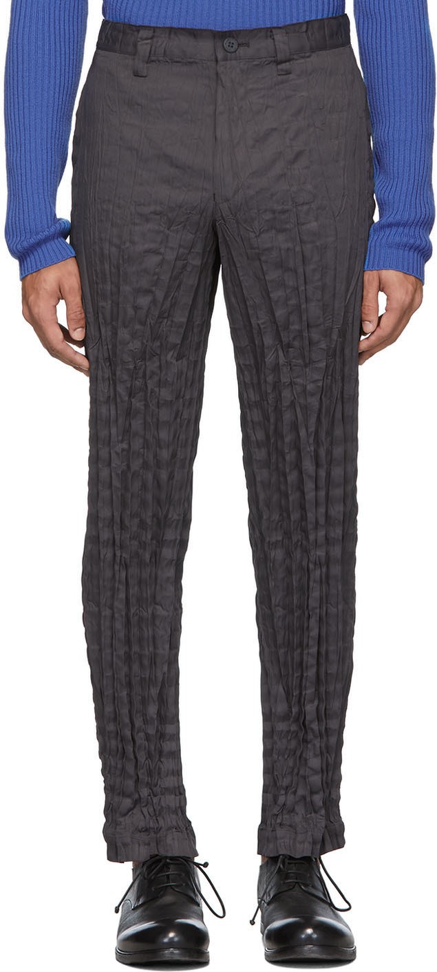 Issey Miyake Men Grey Torus Trousers