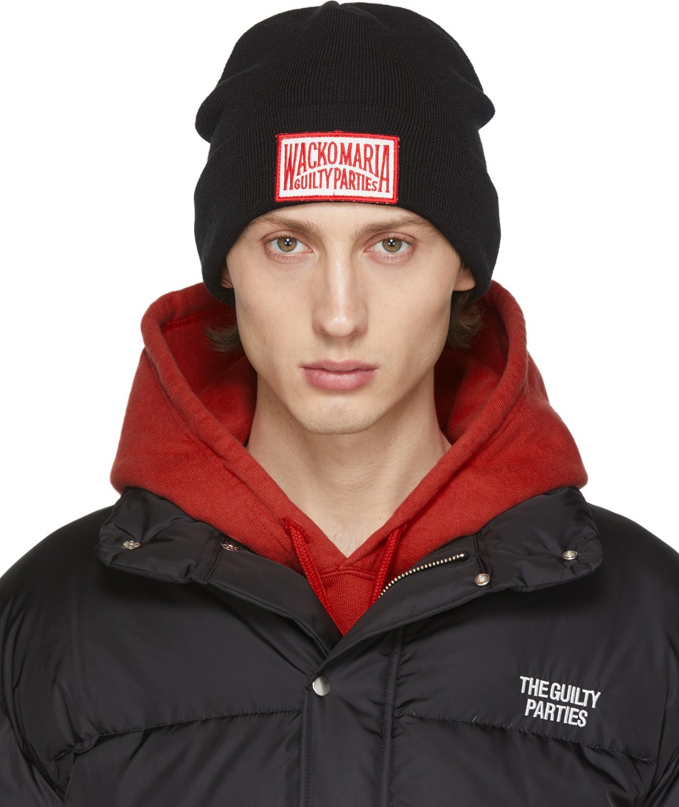 Wacko Maria Black Guilty Parties Beanie