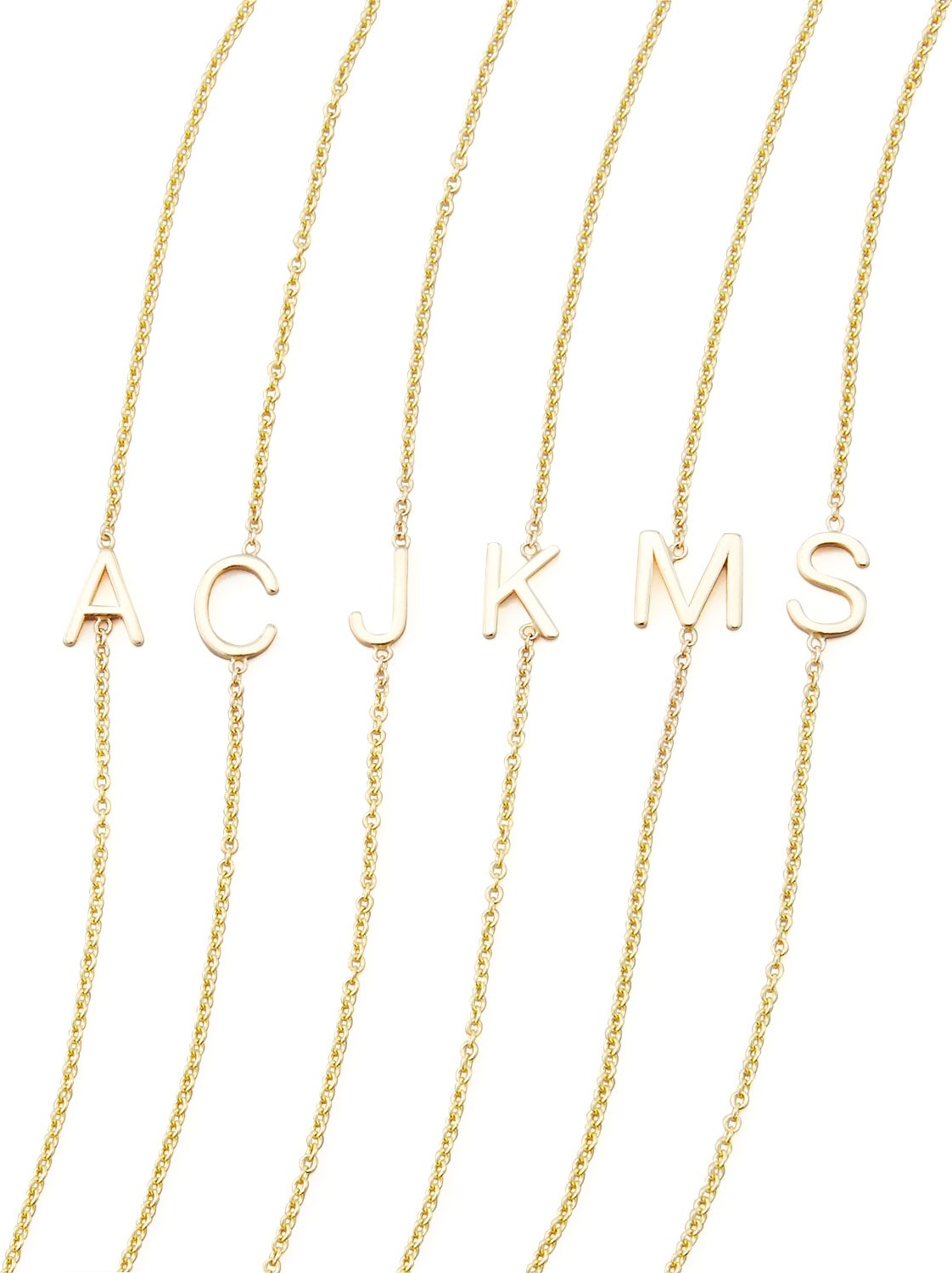 Maya Brenner Designs 14k Yellow Gold Letter Bracelet