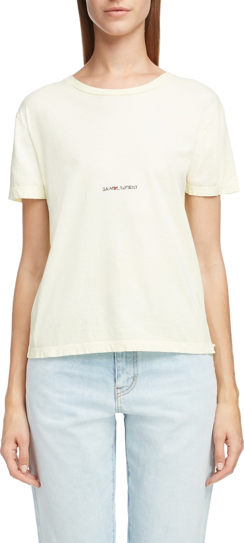 Saint Laurent Reverse Weave Logo Tee