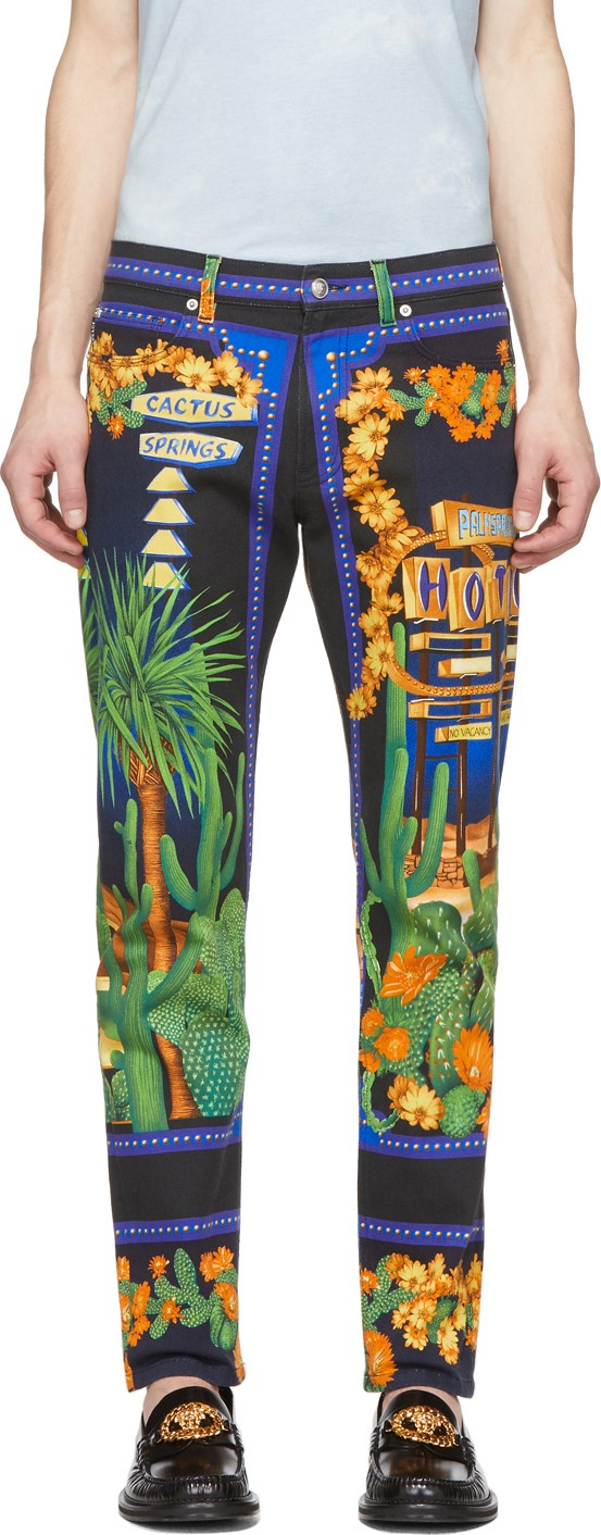 Versace Multicolor 'Palm Springs' Jeans