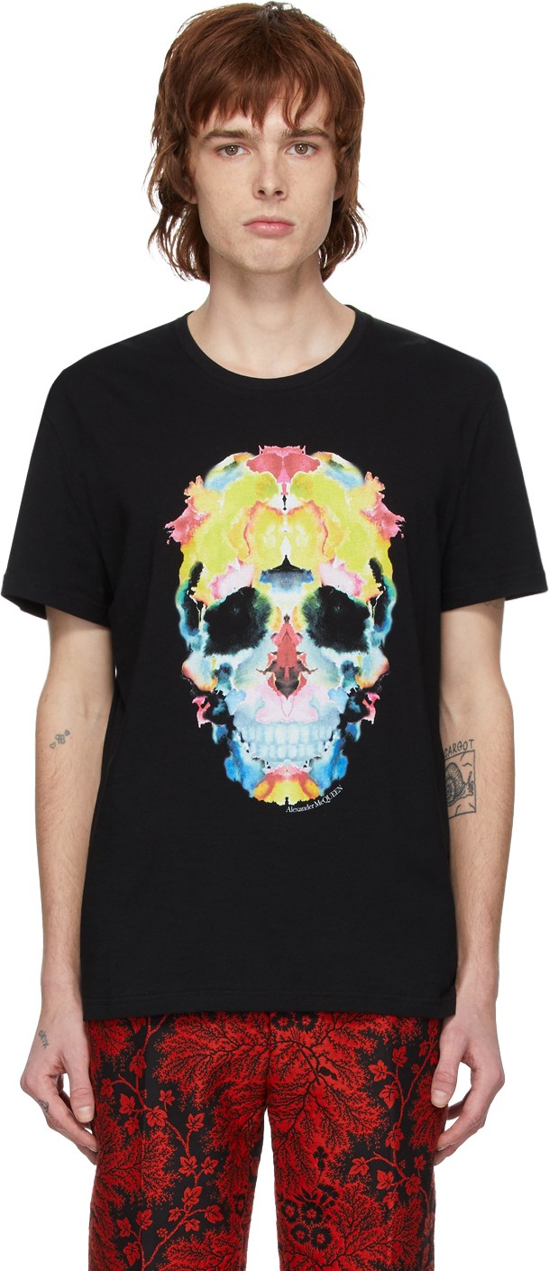Alexander McQueen Black Skull T-Shirt