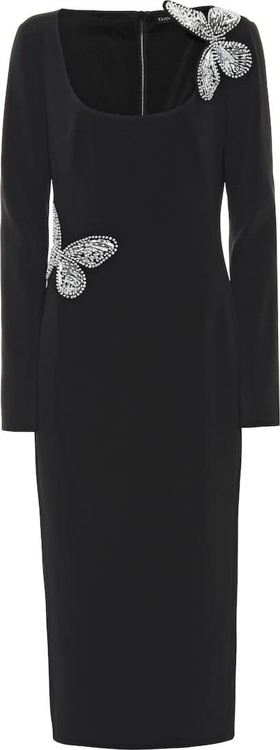 David Koma Embellished cady dress