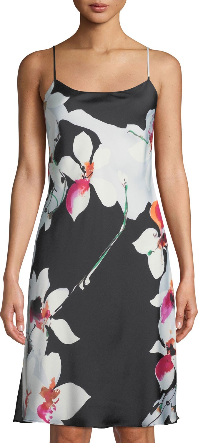 Natori Cattleya Floral-Print Nightgown