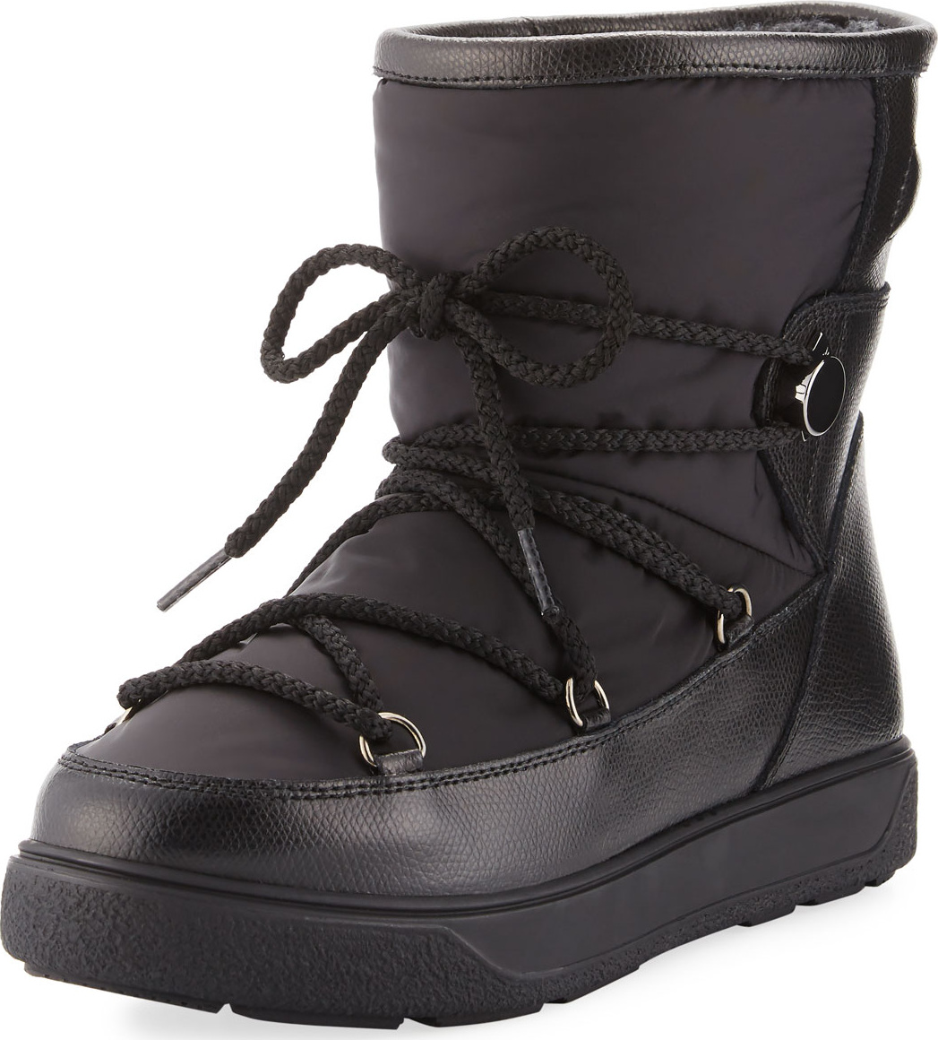 Moncler New Fanny Lace-Up Snow Boot